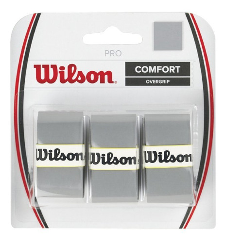 Paquete De 2 - Wilson Pro Overgrip 3 Pack (plata)