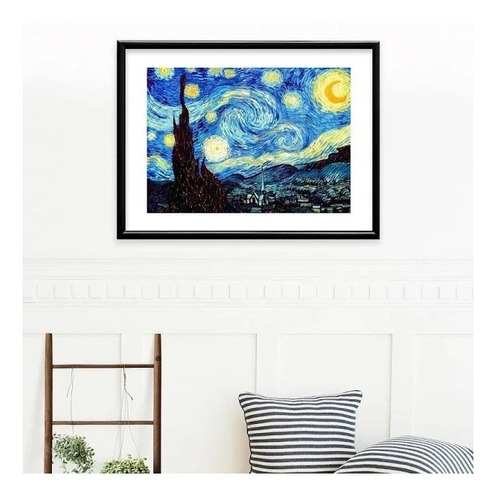 Cuadro Pintor Famoso  Noche Estrellada Alta Calidad Van Gogh
