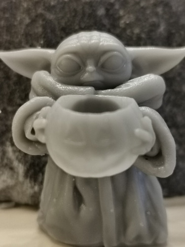 Baby Yoda Halloween Star Wars Impreso En 3d