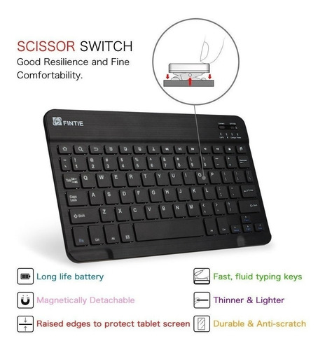 Funda Con Teclado Bluetooth Para Galaxy Tab S2 9.7 T810 T815