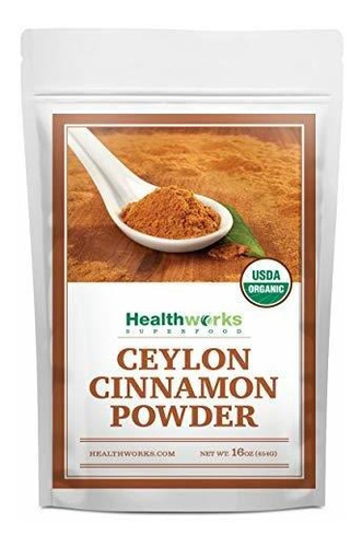 Healthworks Ceylon Cinnamon Powder Ground Raw Organic (16 Ou