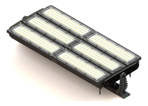 Kit 5 Refletor Modular 1000w Luz Branco Frio 6500k 110/220v Preto Branco-frio
