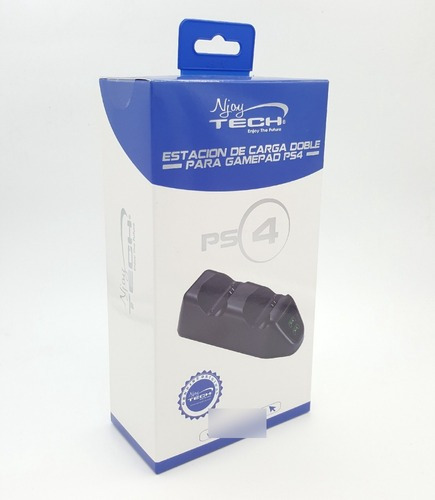 Imagen 5 de 5 de Cargador Doble Gamepad Pro Mandos Ps4 Pantalla Led Njoytech