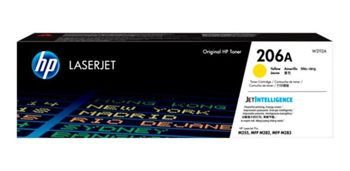 Toner Hp W2112a (206a) L.j. M255 Yellow 1,250 Pgs