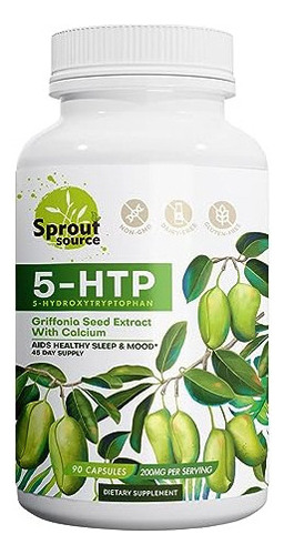 Sprout Source 5-htp 200 Mg Cápsulas - Suplemento Natural Pa