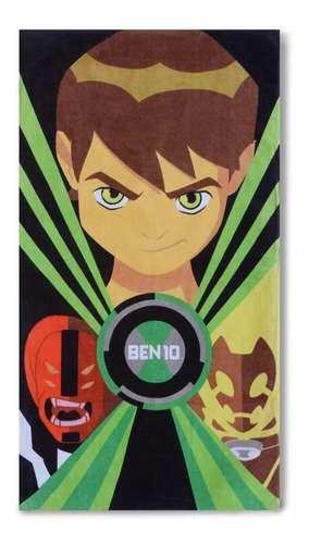 Imagen 8 de 10 de Toallon Infantil Playero Ben 10 Pucca 100% Algodon 130x70cm