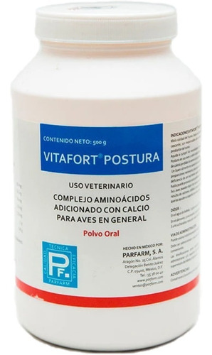 Vitafort Postura 500g Polvo Oral Parfarm