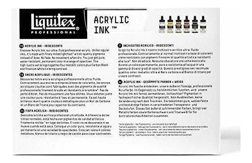 Tinta Acrilica Liquitex Profesional De 6 Colores Metalicos