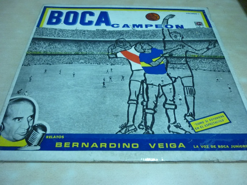 Boca Campeon 1964 Bernardino Veiga Vinilo Vintage