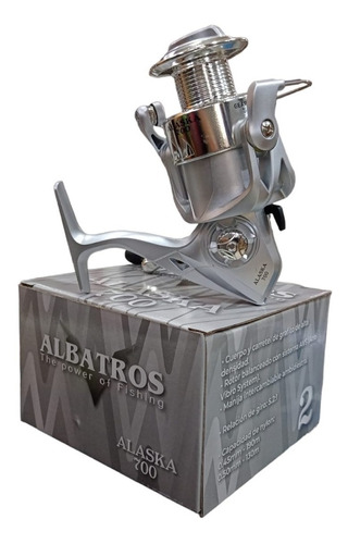 Reel Frontal Pesca Albatros Alaska 700 Variada 2 Rulemanes