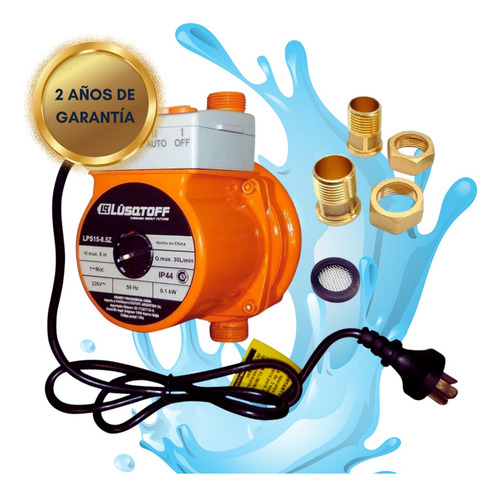 Imagen 1 de 10 de Bomba Presurizadora Lavarropas / Termotanque - Lüsqtoff