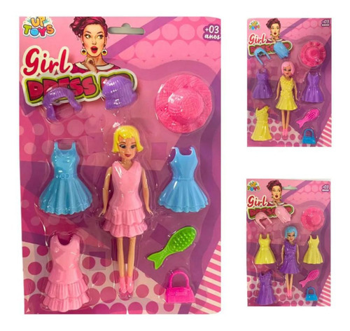 Girl Dress Up Com Acessórios Sortida - Zoop Toys Zp00326