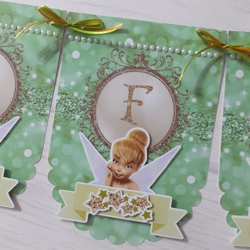 Banderines Personalizados 3d Tinkerbell