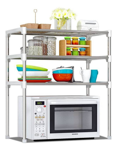 Rack Estante Organizador De Cocina 3 Niveles