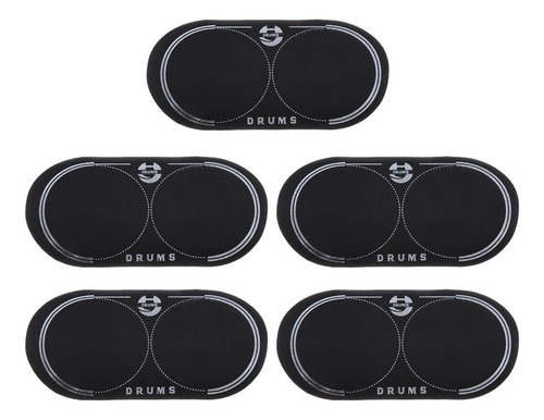 De Pedal 5 Piezas Para Piezas De Bombo De Bajo 12,8x6,5 Cm,