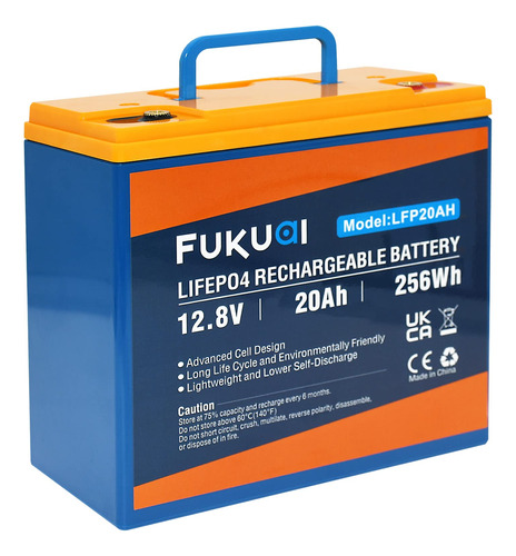 Fukuai Bateria De Litio Lifepo4 De 12 V 20 Ah, Mas De 2000 C