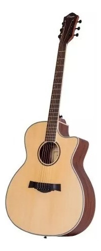 Guitarra Acustica Parquer Gac500lb Con Funda 