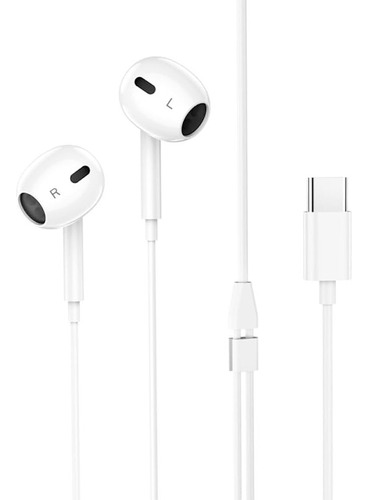 Audífonos In Ear Hoco M101 Max Crystal Tipo C Blanco