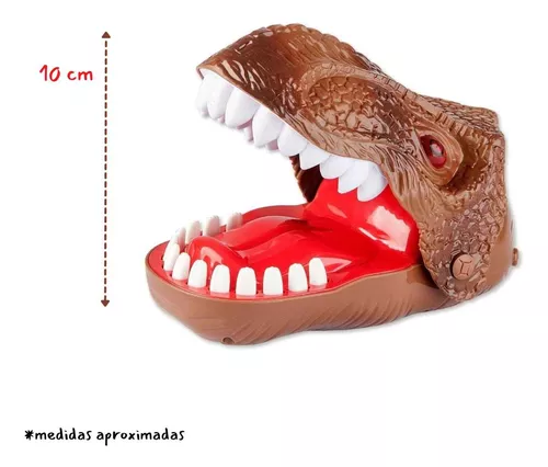 Jogo Dinossauro Dentista Que Morde Dedo Dá Risada Luz E Som - Click Compras  Na Internet®