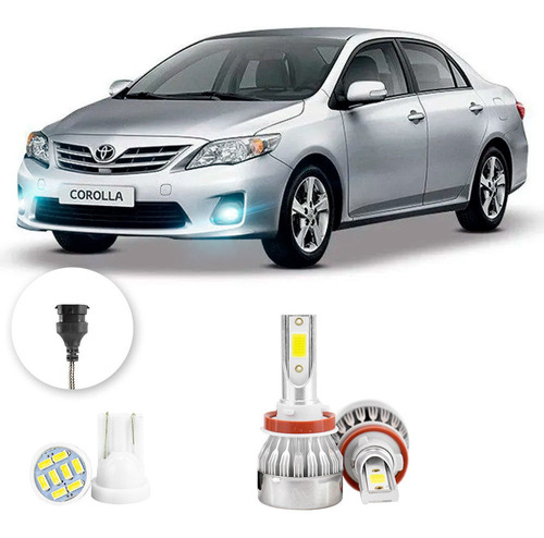 Lampada Farol Milha Led Toyota Corolla 2012 A 2014 20000lm