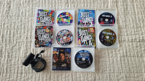 Playstation Move Ps3 Just Dance (câmera+2controles+5jogos) (Usado)