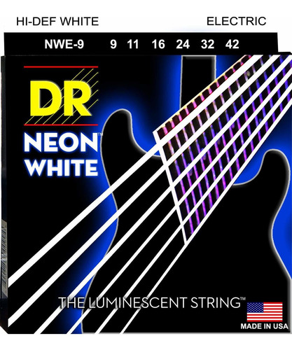 Dr Strings Nwe-9 dr Neon Cuerdas Para Guitarra Eléctrica Luz