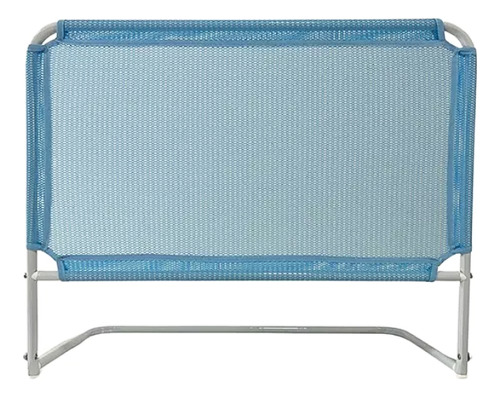 Mini Grade Cama Box Proteção Tela Segurança Bebê Idoso Adult Cor Azul Liso