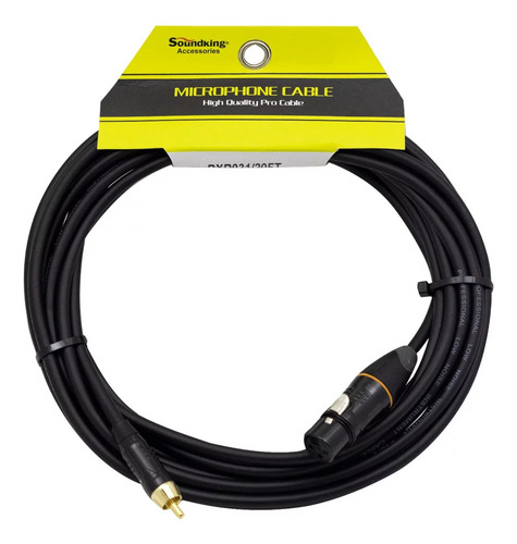 Cable Para Micrófono Jack Xlr A Plug Rca 20ft Bxr031/20ft