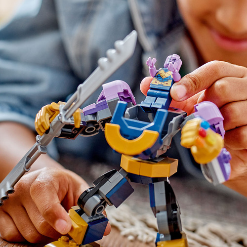 Lego Marvel Thanos Mech Armor 76242, Boneco De Ação Dos Ving