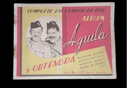 Álbum De Chocolates Águila El Gordo Y El Flaco 1936