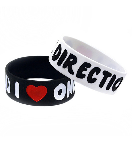 2 Pulseras Silicona One Direction,regalo Perfecto