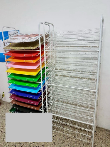 Exhibidores De Cartulinas De 20 Bandejas Más Afiche Doble