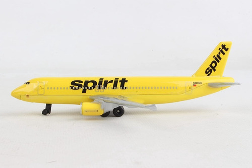 Avion De Juguete Metalico Spirit Airlines Daron Amarillo