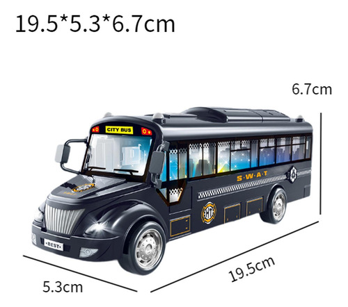 Autobús Escolar Interactivo Para Niños, Juguete Aplastar