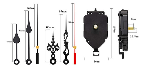Mecanismo De Movimiento De Reloj De Pared, Piezas De 22mm