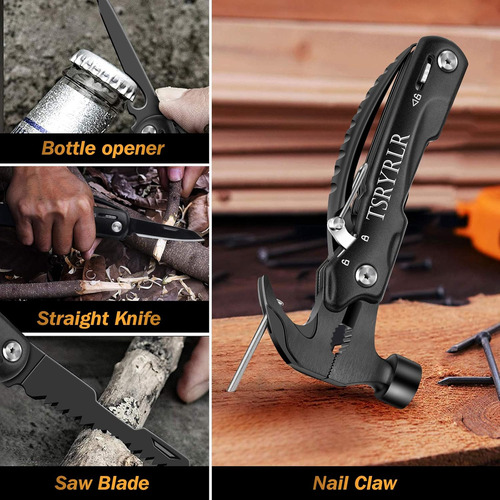 Mini Martillo Multiherramienta Con Cuchillo Para Acampar
