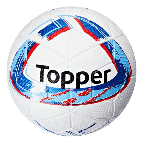 Bola Futsal Dominator Training Topper Cor Branco, Azul e Vermelho