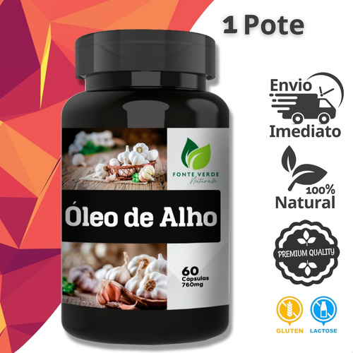 Óleo de alho Fonte Verde 60 cápsulas - Fonte Verde