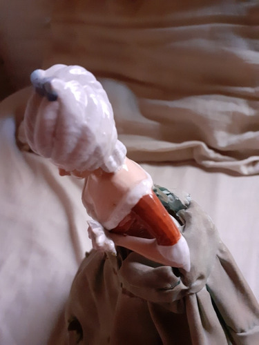 Muñeca De Porcelana Antigua Figurita De Vestir (Usado)