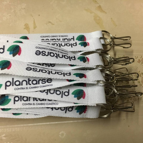 Cintas Porta Credencial Lanyard Impresas Con Logo X15
