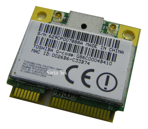Placa Wifi Rtl8188ce Notebook Varios Pci Express