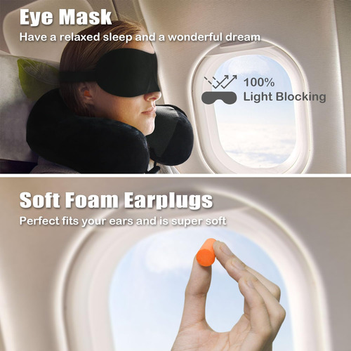 Almohada De Cuello Relajante Para Viaje Cojín Soporte Cómodo