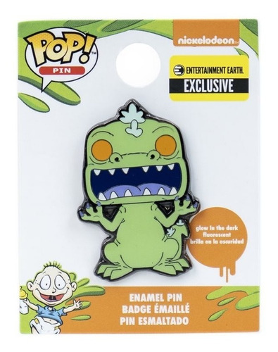 Funko Pin Reptar Metalico Glow Brilla Oscuridad Exclusivo