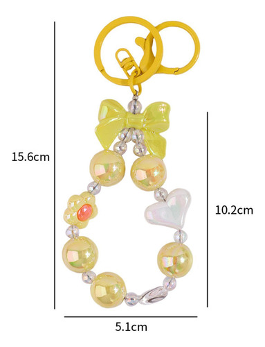 Llavero Con Cuentas Colgante Decoración Bolso Colgante