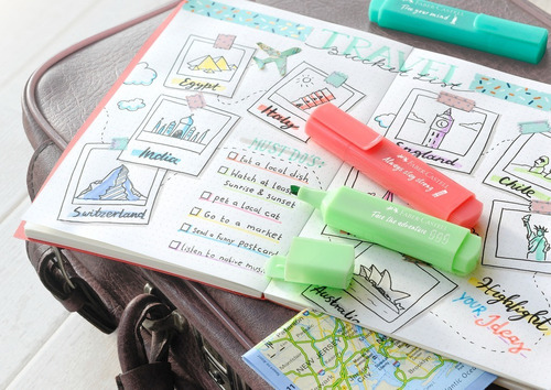 Destacadores Faber Castell Travel 8 Unidades Color Pastel