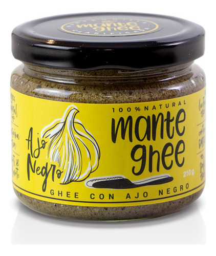 Ghee Mantequilla Keto Manteghee Con Ajo Negro- 210 Gr