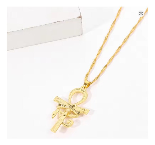 Cruz Ankh Con Ojo De Horus Egipcio Acero Dorado Ojo De Horus Egipcio Con Cruz Ankh