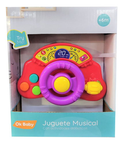 Mini Tablero Centro De Actividades Luz Sonido Ok Baby Stun