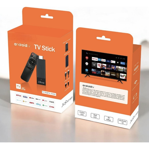 Tv Stick Android 4k Chromecast Wiff Tv Box Fire Stick Cor Pr Preto Padrão