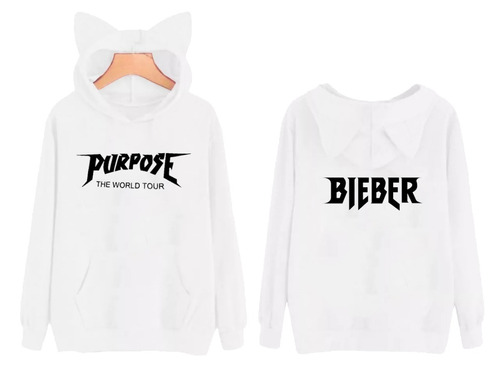 Blusa Moletom Orelhinha Justin Bieber Music Tumblr De Frio